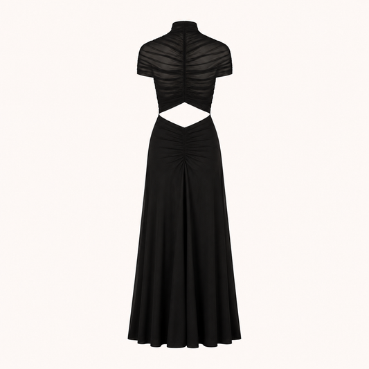 Selene Sheer Cut-Out Maxi Dress