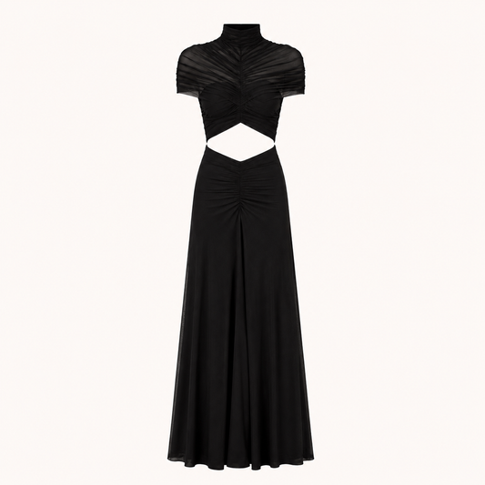 Selene Sheer Cut-Out Maxi Dress